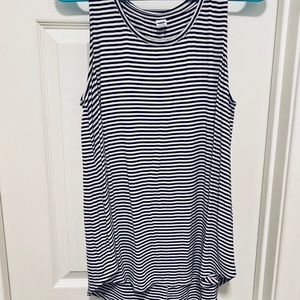 Black and White Striped Tank